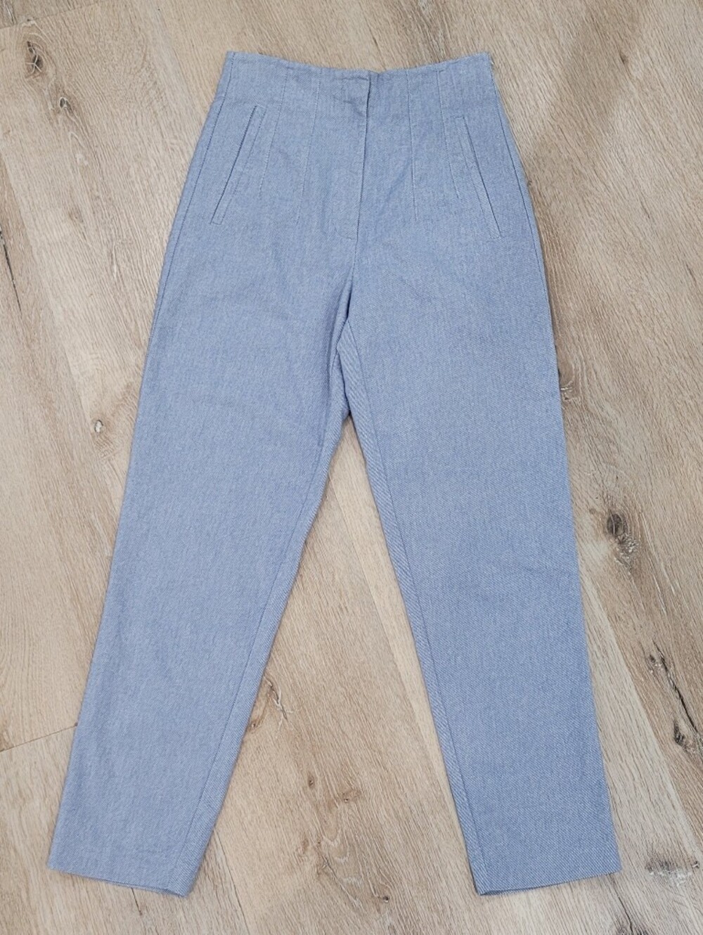 Zara Women’s Light Blue Tailored High-Waist Pants